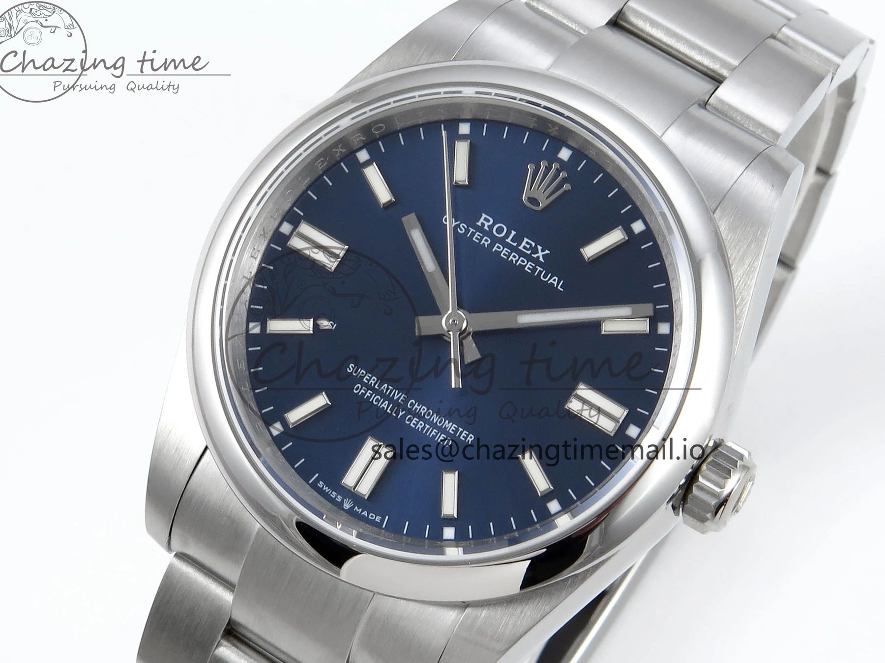 Dial 126000 Steel Oyster Blue Edition 36mm Best A3230 1:1 DIWF Perpetual 904L 0418